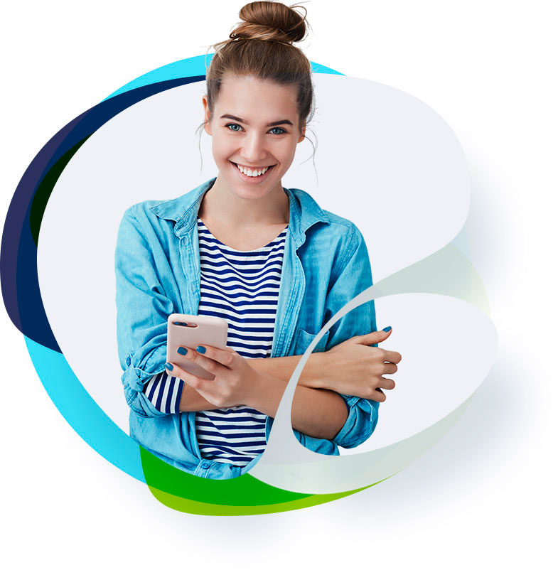 Estudiante sonriendo de Global Exchange